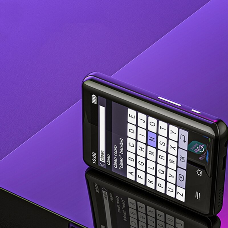 RUIZU D66 Bluetooth 5.0 MP3 Player Press Screen Music Player Portable FM Recorder E-Book Clock