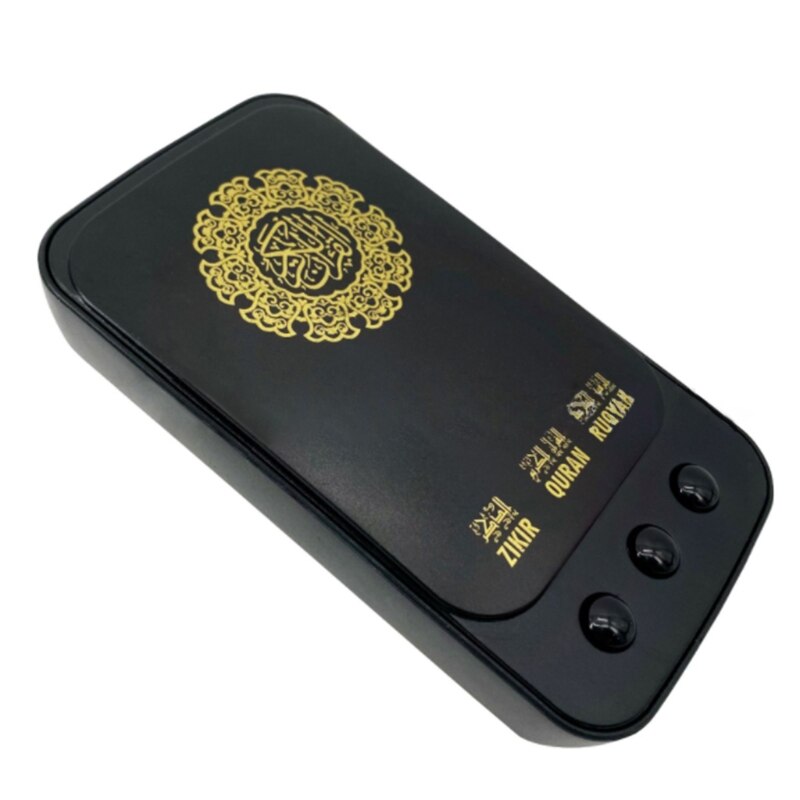 Indoor remote control adjustable brightness with light quran player portable digital quran makkah hajj black