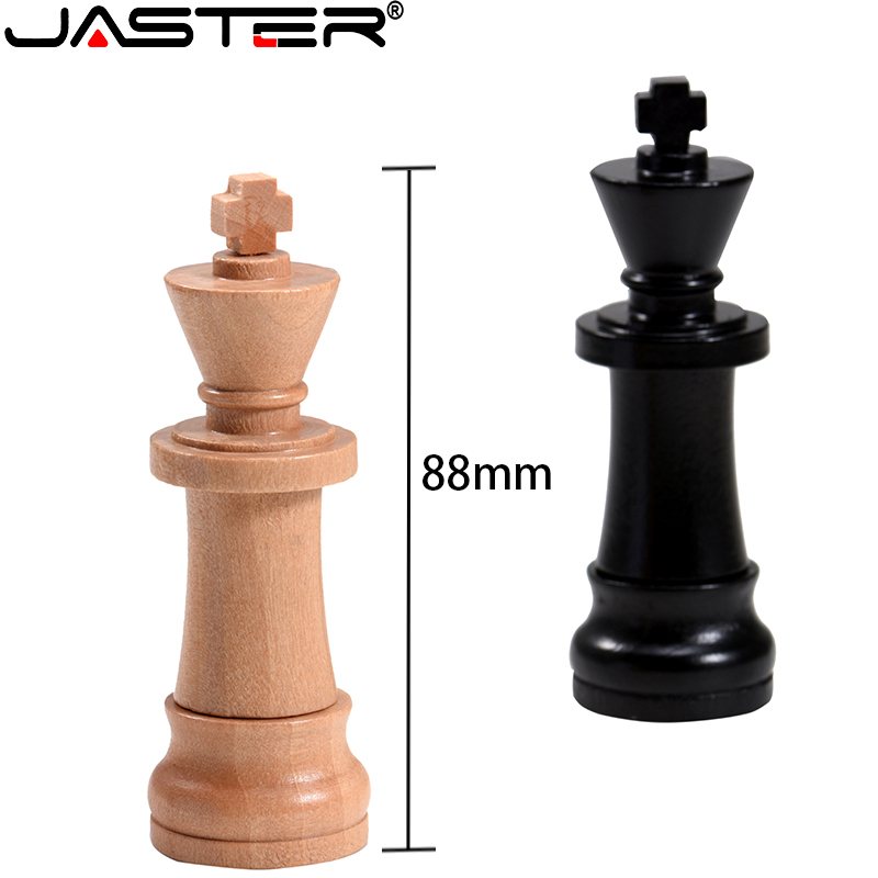 Wooden International Chess USB Flash Drive 128GB Real Capacity Memory Stick 64GB Fancy Pendrive 32GB Shatterproof U Disk 16GB