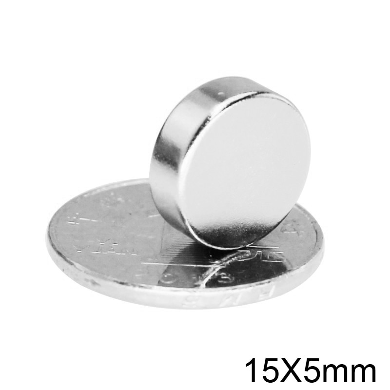2/5/10/20/50 Pcs 15X5 Super Krachtige Sterke Magnetische Schijf Magneten 15mm X 5 Mm Permanente Neodymium Magneten 15X5 Mm Ronde Magneet 15*5
