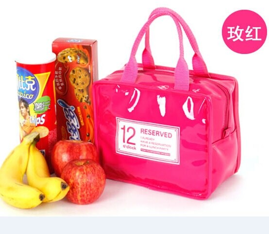 Tragbare mittagessen tasche dicker Thermische Auto kühler box kühlung tasche bolsa termicac: rose red