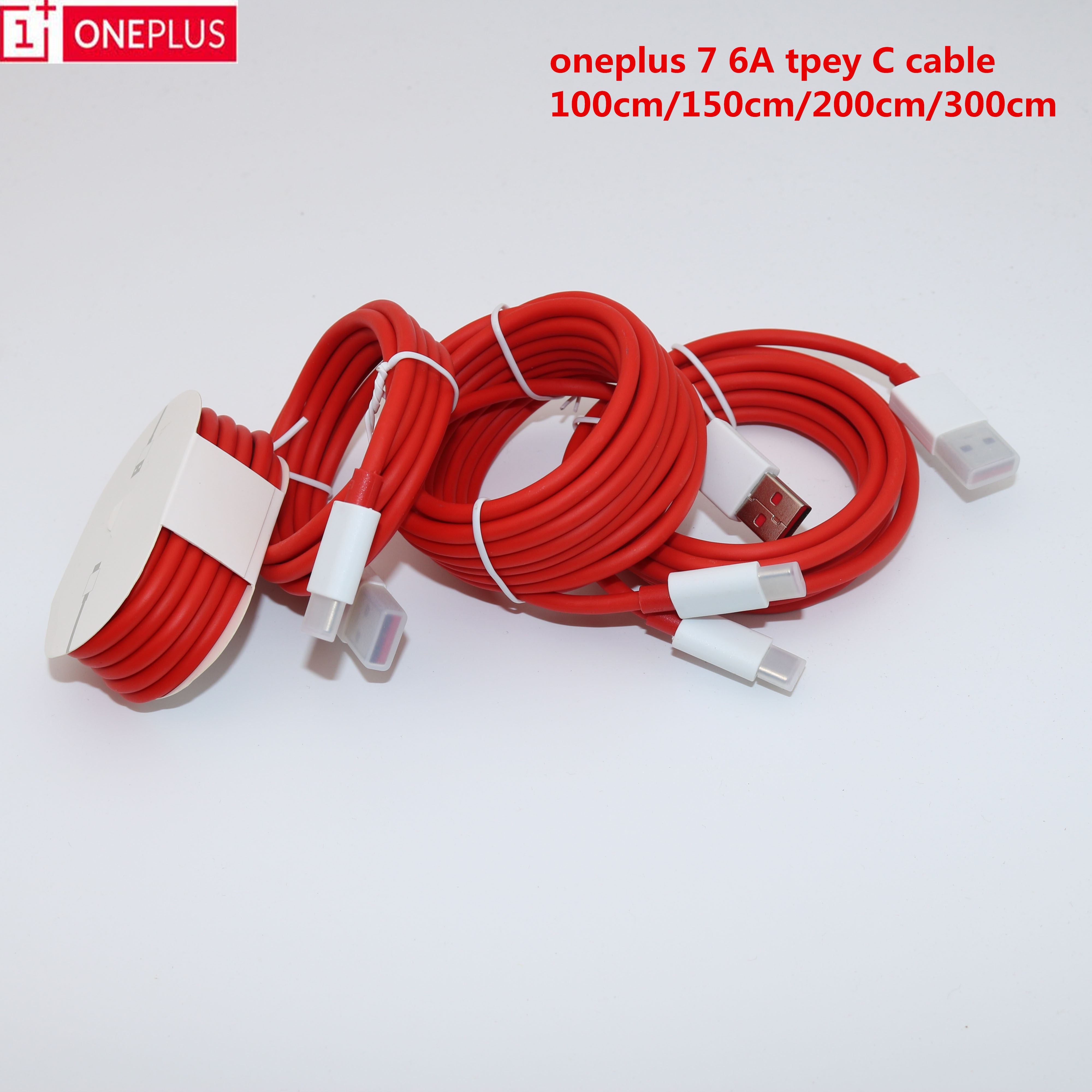 Original oneplus 1m/1.5m/2m 3m en plus dash kabel 6a usb 3.1 type c hurtig hurtig opladerkabel til onplus 7 pro 6 6t 5 5t 3 3t