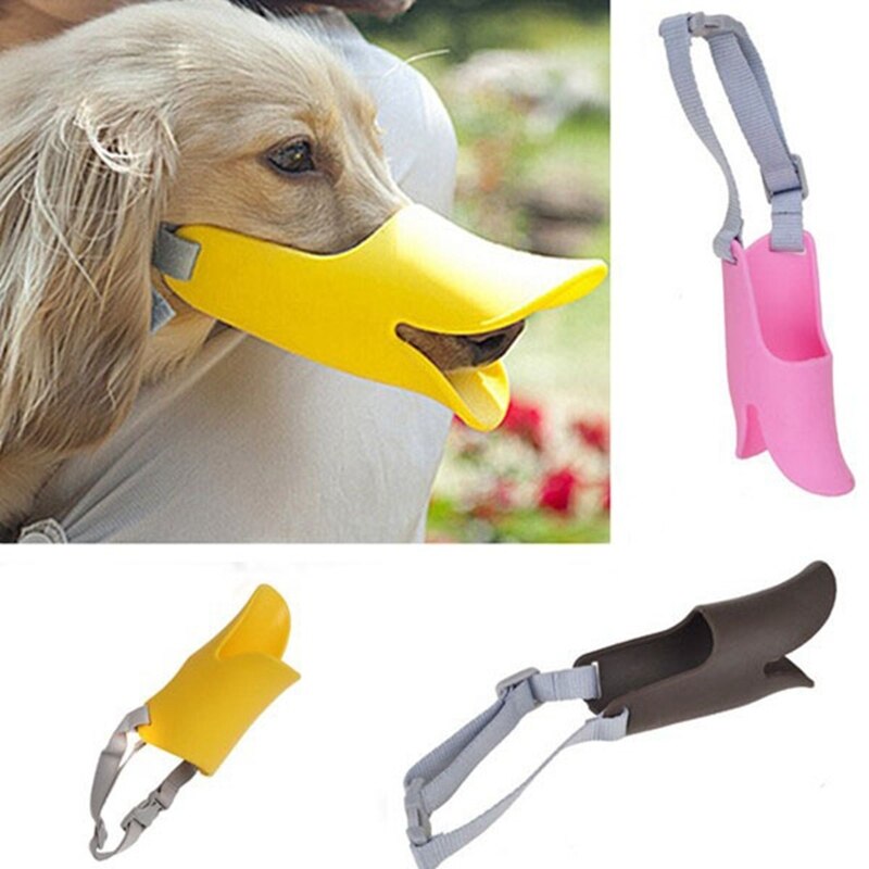 Mascarilla de silicona para perros pequeños, bozal para evitar ladridos, máscara para ladrar morder, Stop, máscaras de mascotas para la boca de pato para perros pequeños, Chihuahua E: L