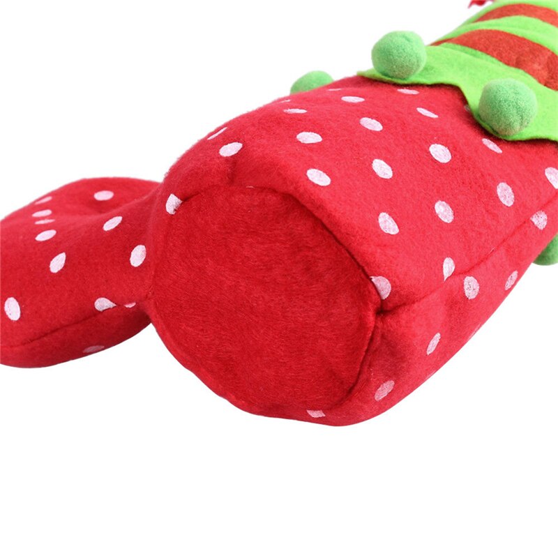 1pcs Xmas drawstring Elf Boot Shoes Stocking Christmas Tree Decoration Hanging Candy