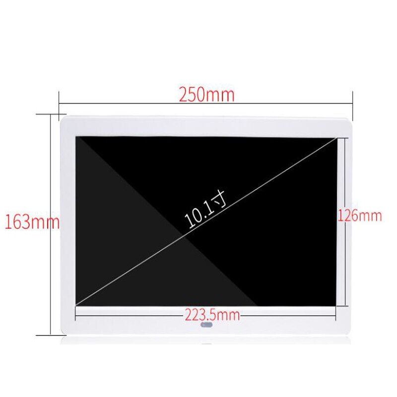 10.1 &quot;Hd Digitale Fotolijst Mult-Media Speler MP3 MP4 Wekker Voor