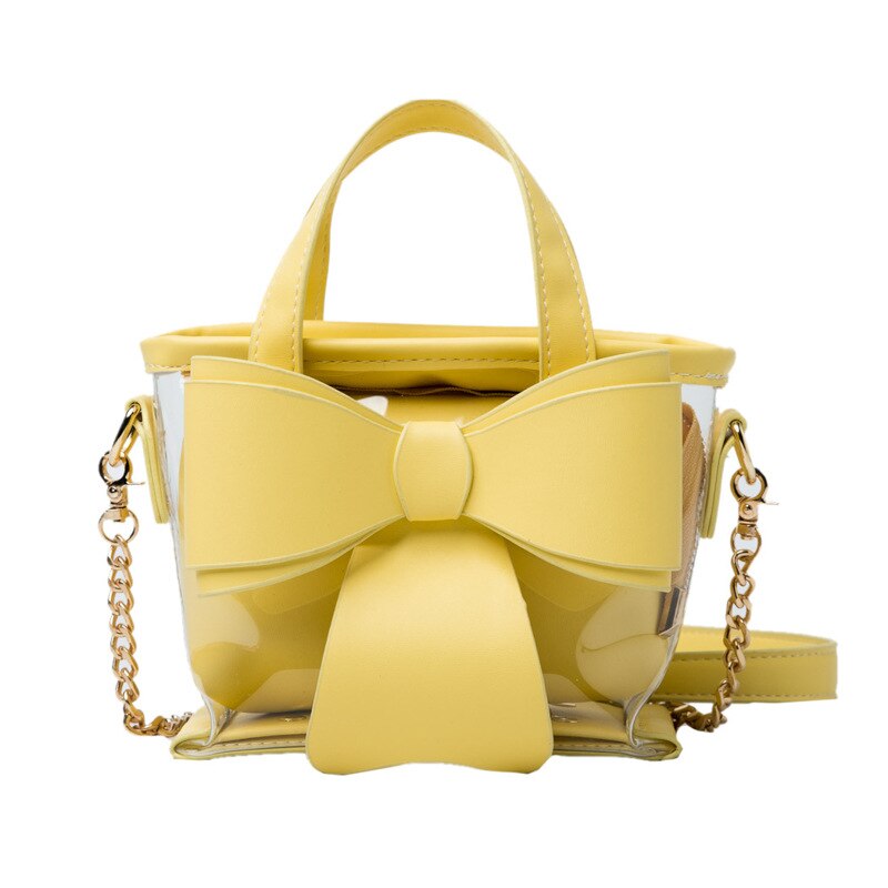 Bag For Women Square Bag Single Shoulder Bag Texture Cross-body Bag Tote: Yellow