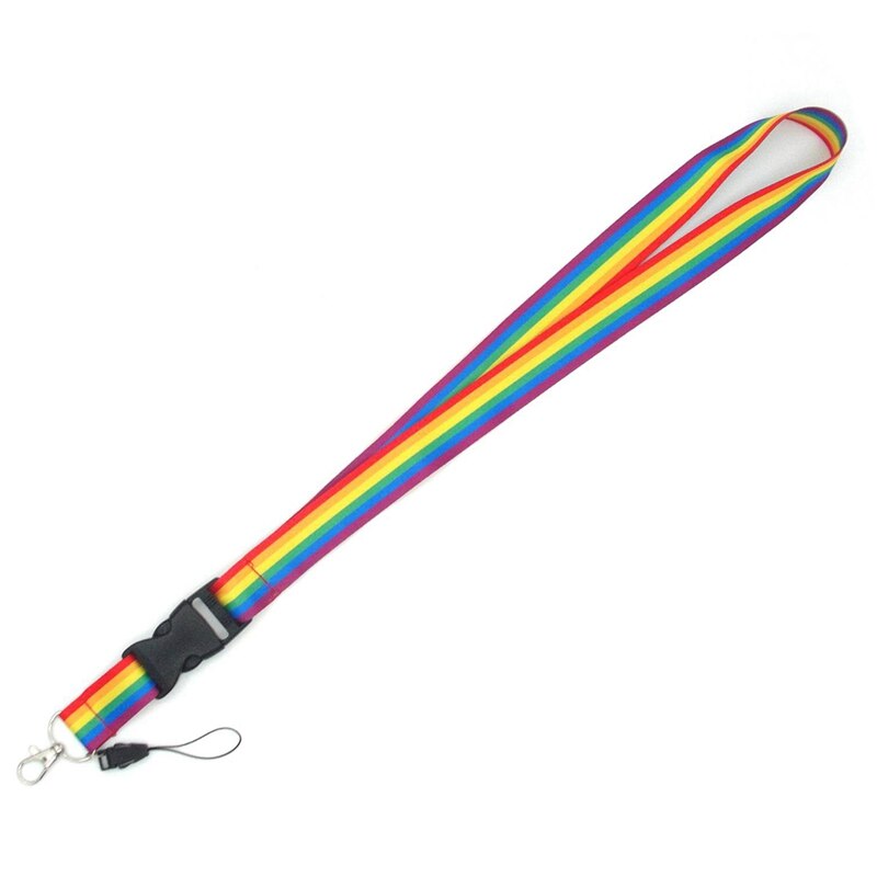 Regenbogen Homosexuell Stolz praktisch Riemen Hals Lanyards mit schnell Freisetzung Schnalle für Schlüssel Ich würde Karte praktisch USB Halfter hängen Seil