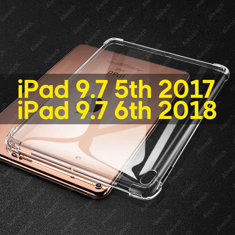 Nano Shockproof Silicone Case For iPad Pro 11 12.9 10.5 9.7 10.2 Funda For iPad 2 3 4 Mini 5 1 Air 2 3 Case: iPad 9.7 2017 2018