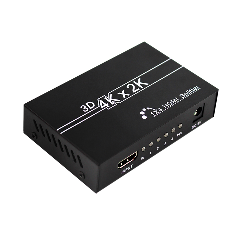HFES 4K 3D Hdmi Splitter Amplifier 1 in 4 Out Switch for o HDTV Full HD 1080P 1X4