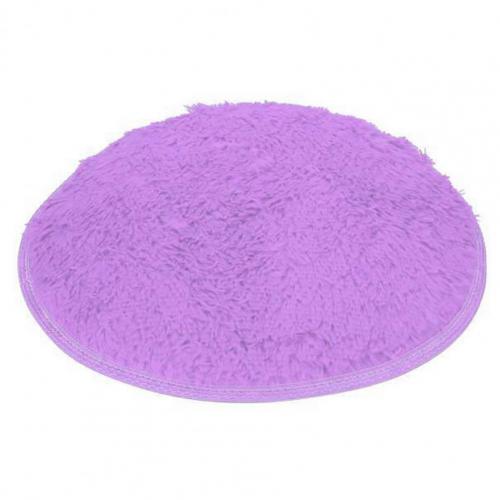 40Cm Duurzaam Ronde Zachte Koralen Fleece Badmatten Badkamer Slaapkamer Keuken Antislip Vloermat Wateropname Tapijt thuis Deurmat: Grey Purple