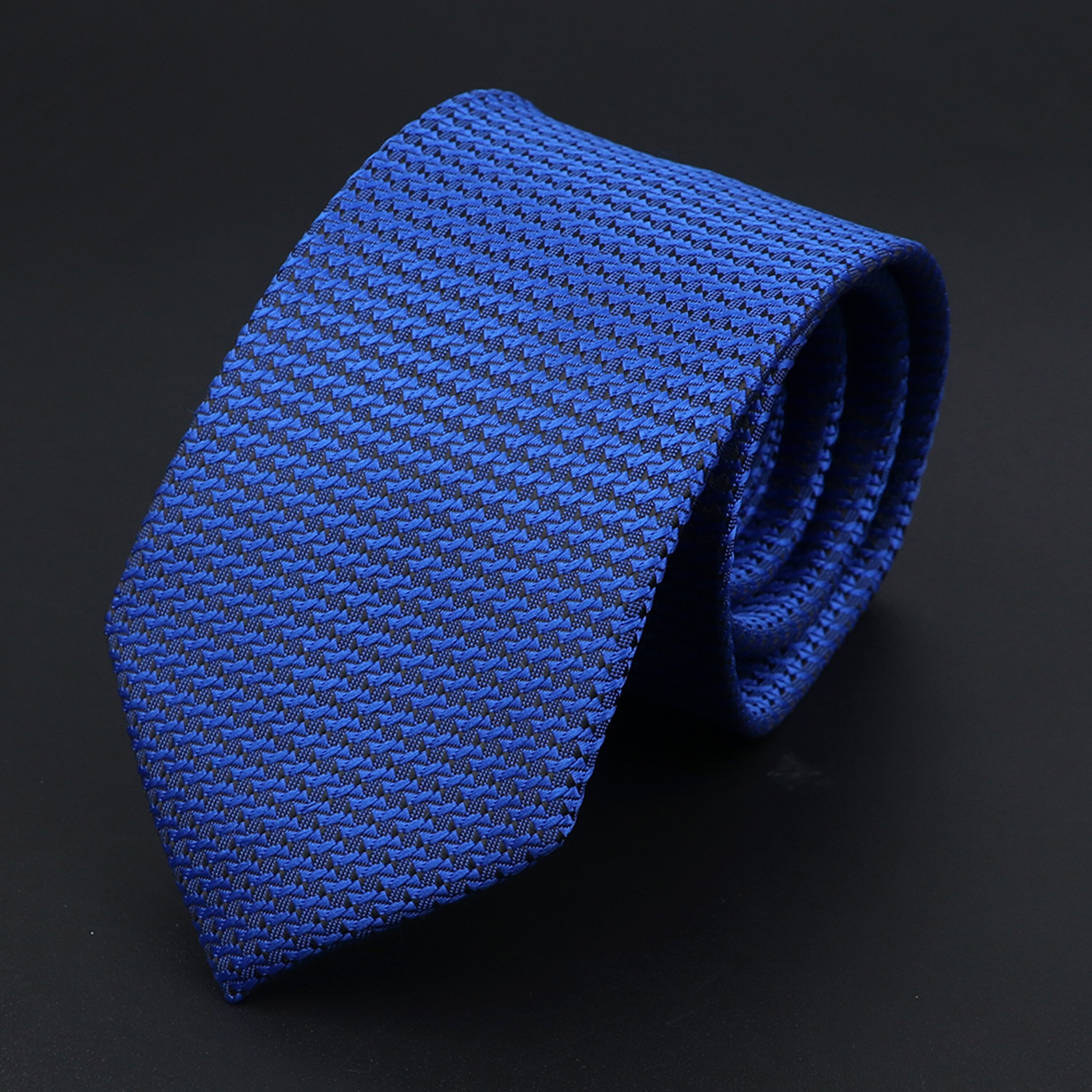 Corbata de punto a rayas para hombre, corbatas suaves clásicas de , tejido Jacquard de poliéster, accesorios de uso diario, Azul, Negro, Rojo, rosa,