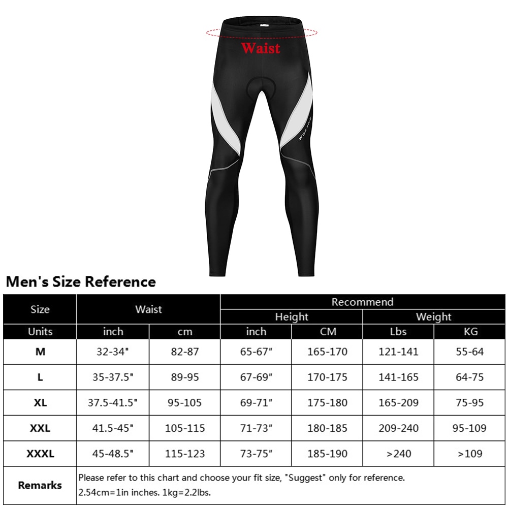 Mannen Fiets Broek 3D Gewatteerde Racefiets Fietsen Broek Winddicht Thermische Fietsen Running Tights