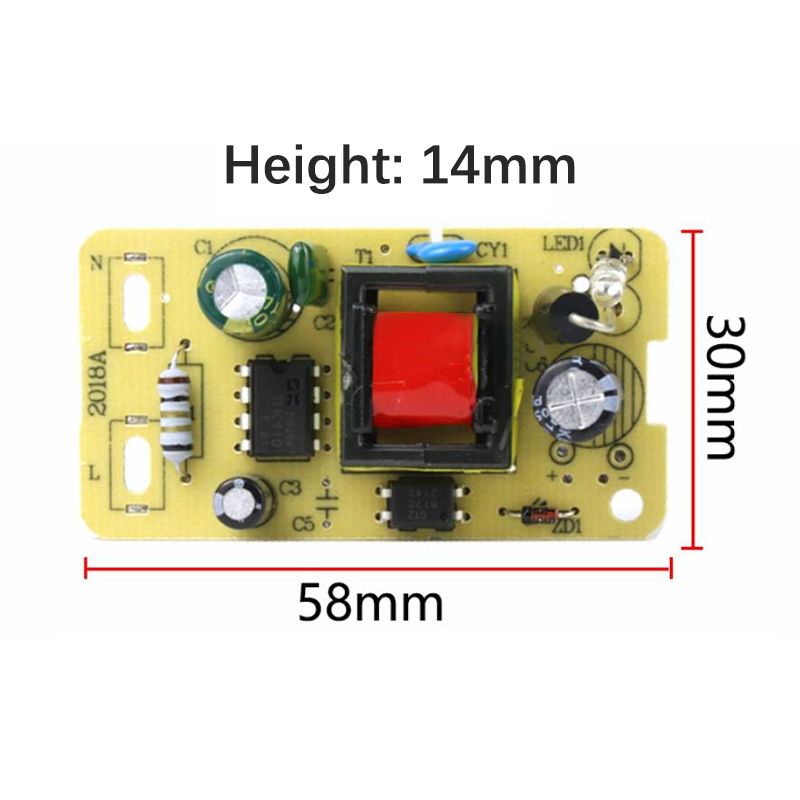 5V 2A Adapter Schaltnetzteilmodul AC 220V zu DC 5V Step-Down Netzteilplatine