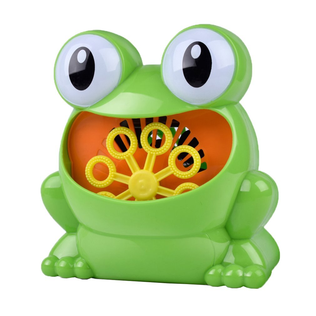 blasiert Maschine Badewanne Große Frosch Automatische blasiert Hersteller Spielzeug mit 24 Musik Lied Schlecht Spielzeug für Baby Jungen Mädchen: kastanienbraun