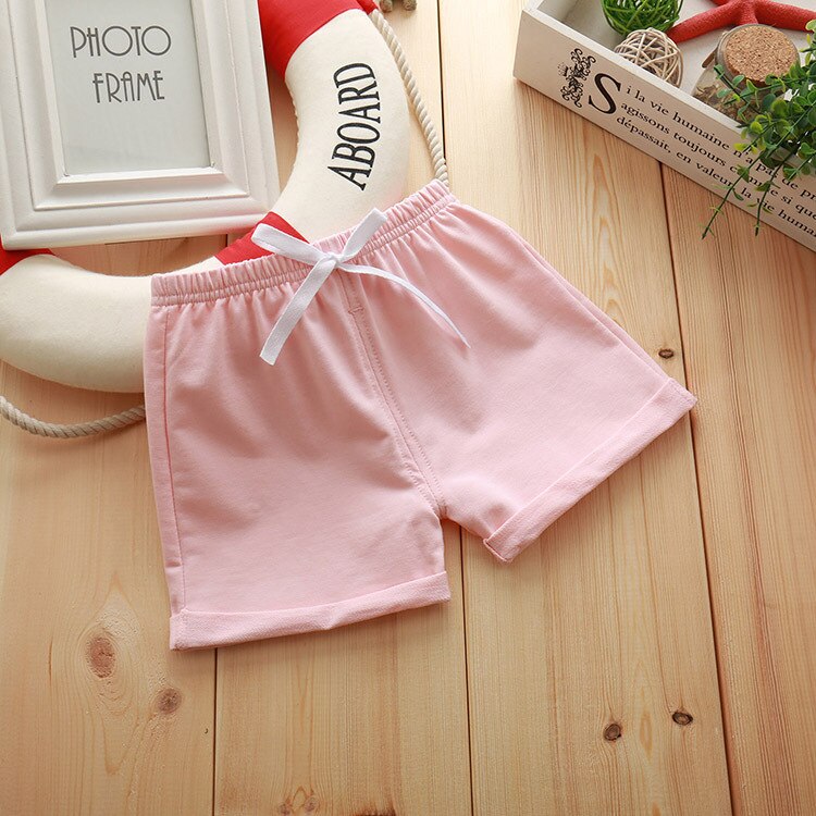 Sommer børn shorts bomuldsshorts til drenge piger mærke shorts småbørn trusser børn strand korte sportsbukser babytøj: -en / 2t