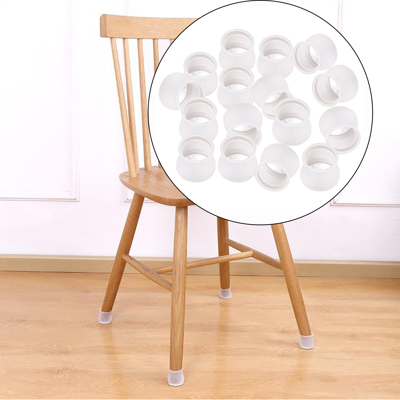 16 stk silikone bord stol benbeskytter dækning skridsikre møbler fødder hættepuder