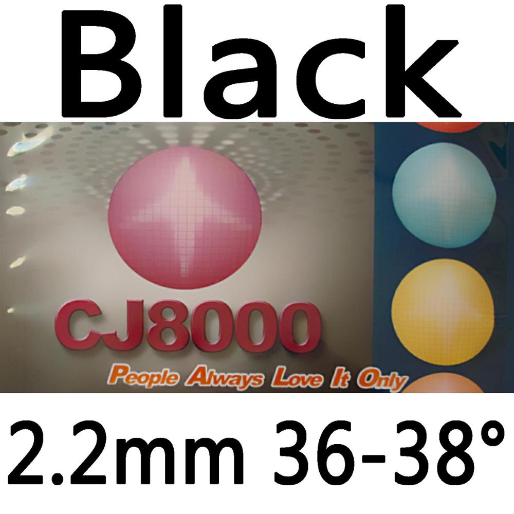 Palio CJ8000 BIOTECH 2-Side Loop Type pips-in tafeltennis rubber met spons H36-38: Black 2.2mm H36-38