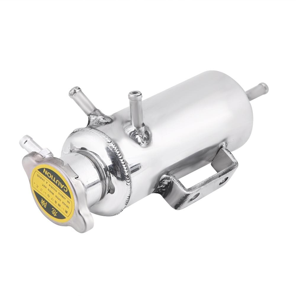 350ml aluminium voiture SUV trop-plein attraper réservoir refroidisseur liquide de refroidissement réservoir Kit universel vase d'expansion argent voiture accessoires