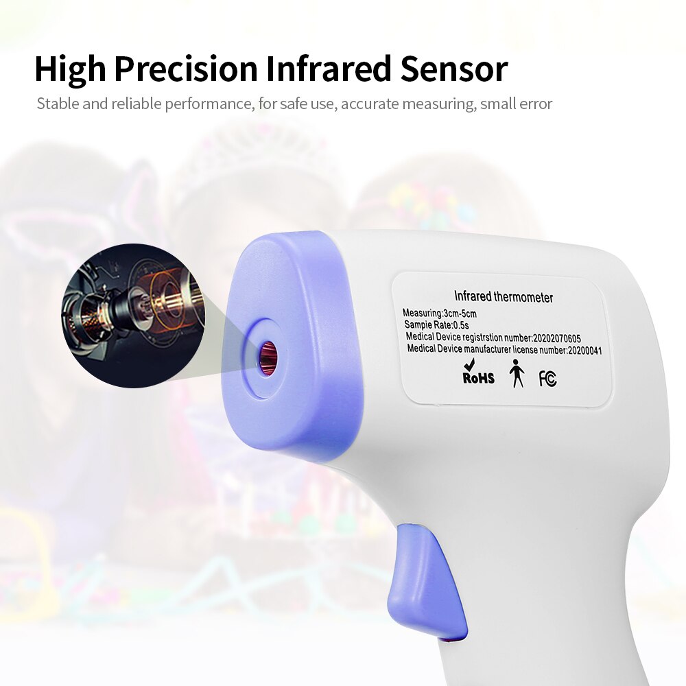 Infrared Thermometer Non-contact Forehead Thermometer Digital Thermometer Handheld Portable High Precision Ear Body Thermometer
