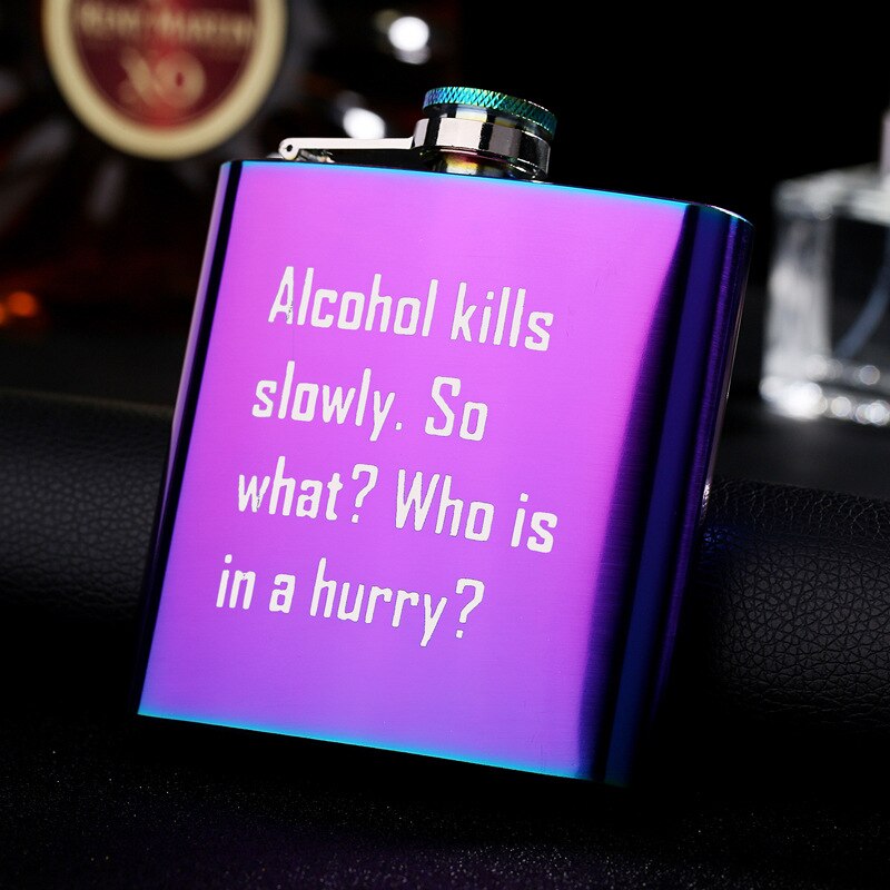 6 oz Portable Stainless Steel Lady Hip Flask Whiskey Wine Alcohol Woman Flagon Bottle Travel Drinkware For: Style 6