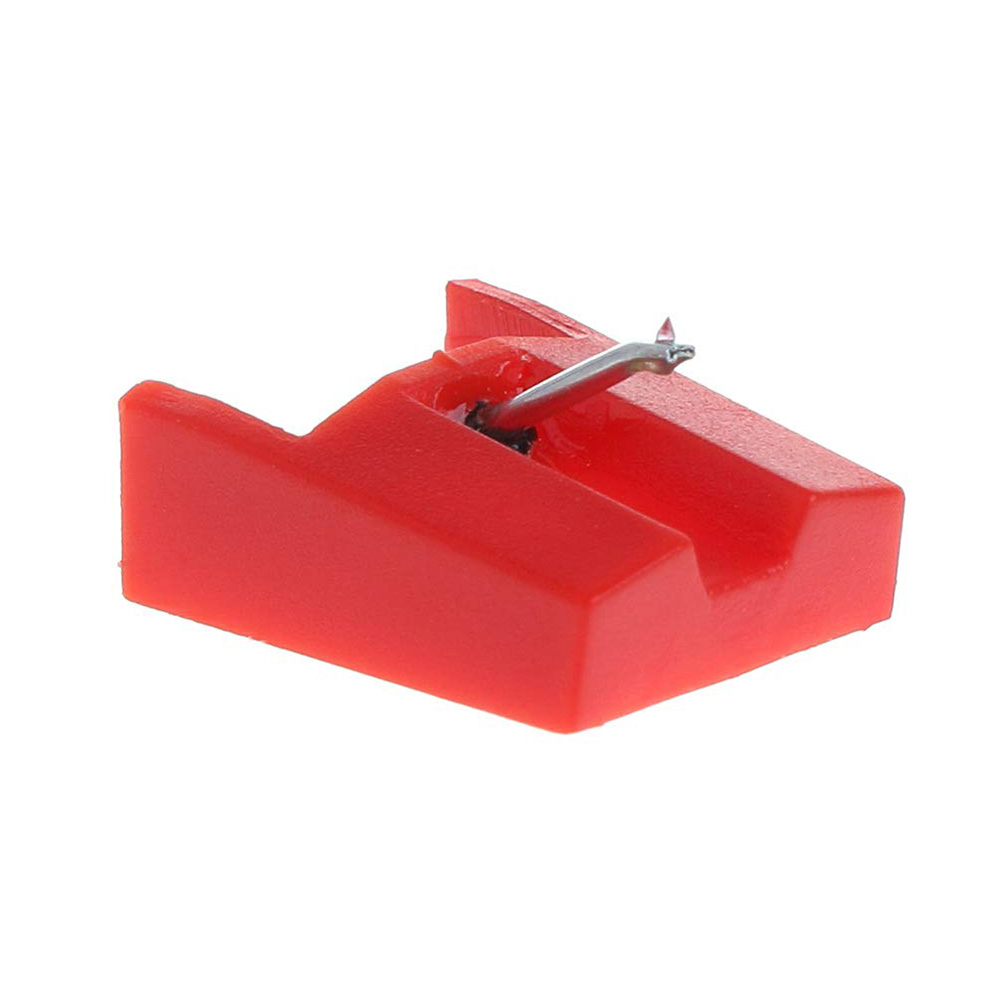Plattenspieler Nadel Saphir Gekippt Keramik Nadel Stift Spitze Ersatz für Plattenspieler Phonography Kompatibel mit Crosley: rot  Pack von 1