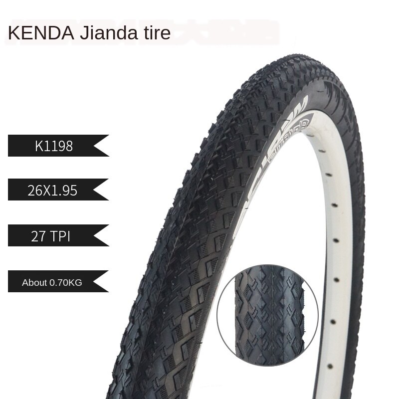 KENDA K192 MTB Bicycle Tyre 26x1.25/26x1.5/26x1.75/26x1.95/26x2.125 /26x1-38mm Kenda 26er All Size MTB Tyre Mountain Bike Tires: K1198 26 X 1.95
