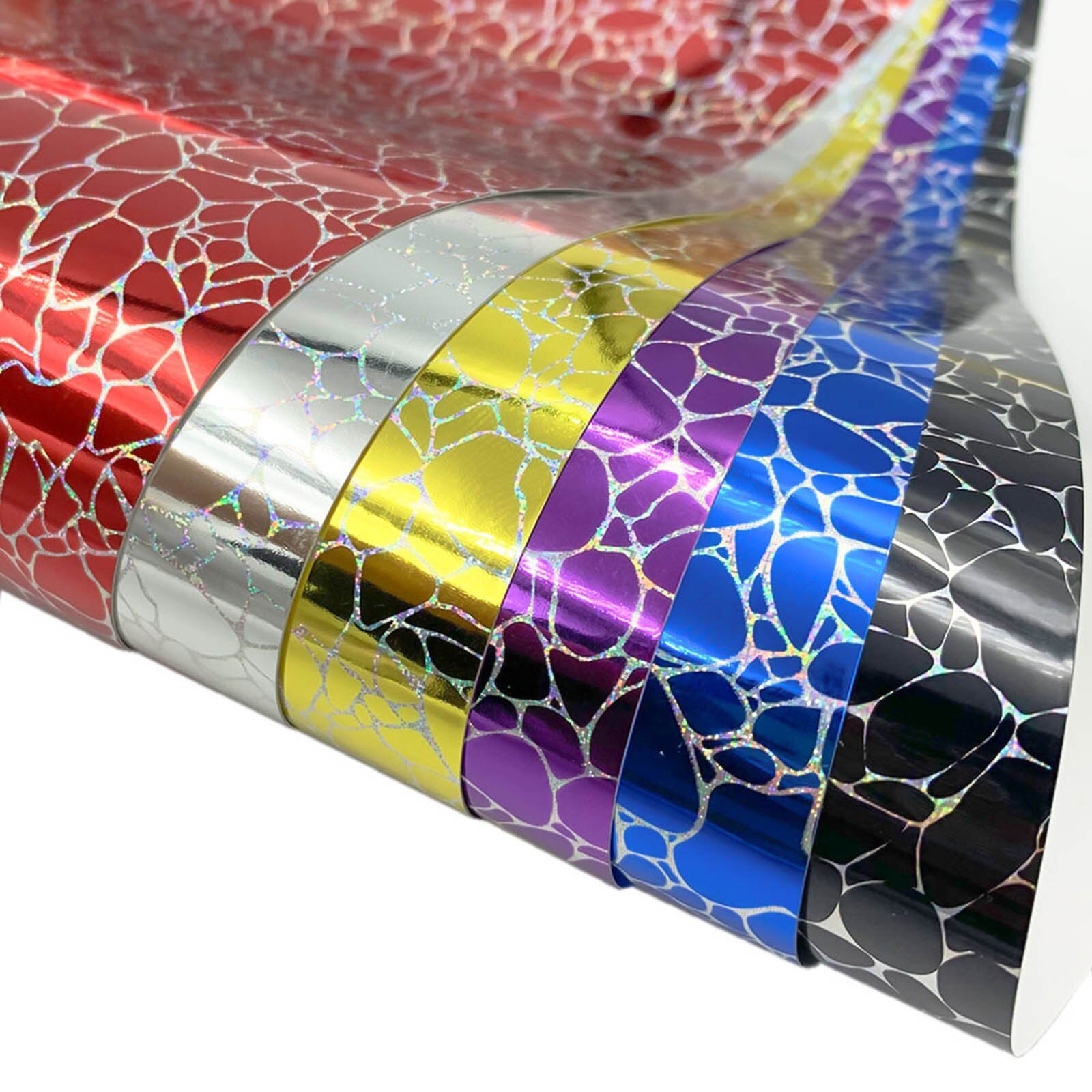 Papel de transferencia autoadhesivo permanente, paquete de vinilo mezclado colorido holográfico, trazadores de vinilo, prensa de calor, manualidades de impresión