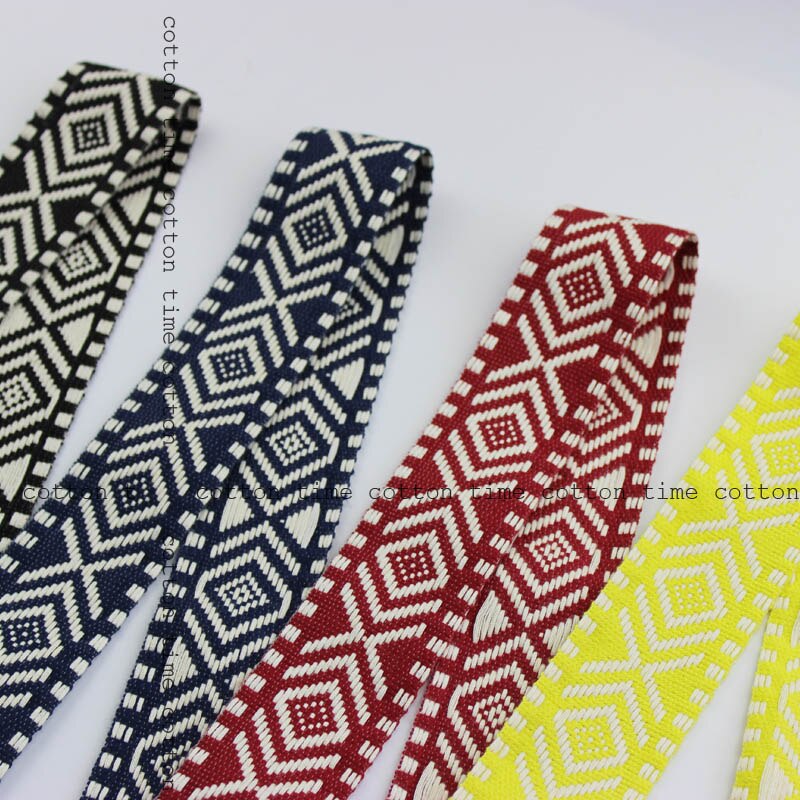 5 jardów/partia bawełniana taśma żakardowa 4 szeroka etniczna haftowana wstążka w stylu wykończenia akcesoria robić torby/odzieży/homedeco 2styl