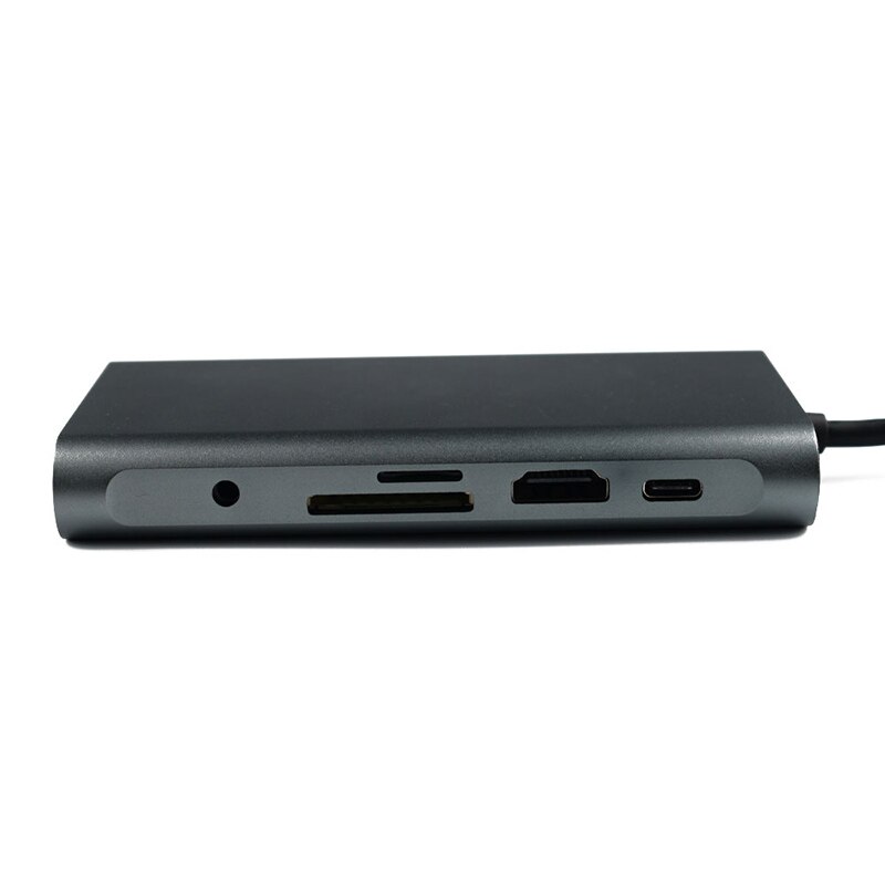 HEIßER USB C Hub Laptop Docking Station Typ C Adapter mit 3,5mm Audio Port für Windows Computer BUS66