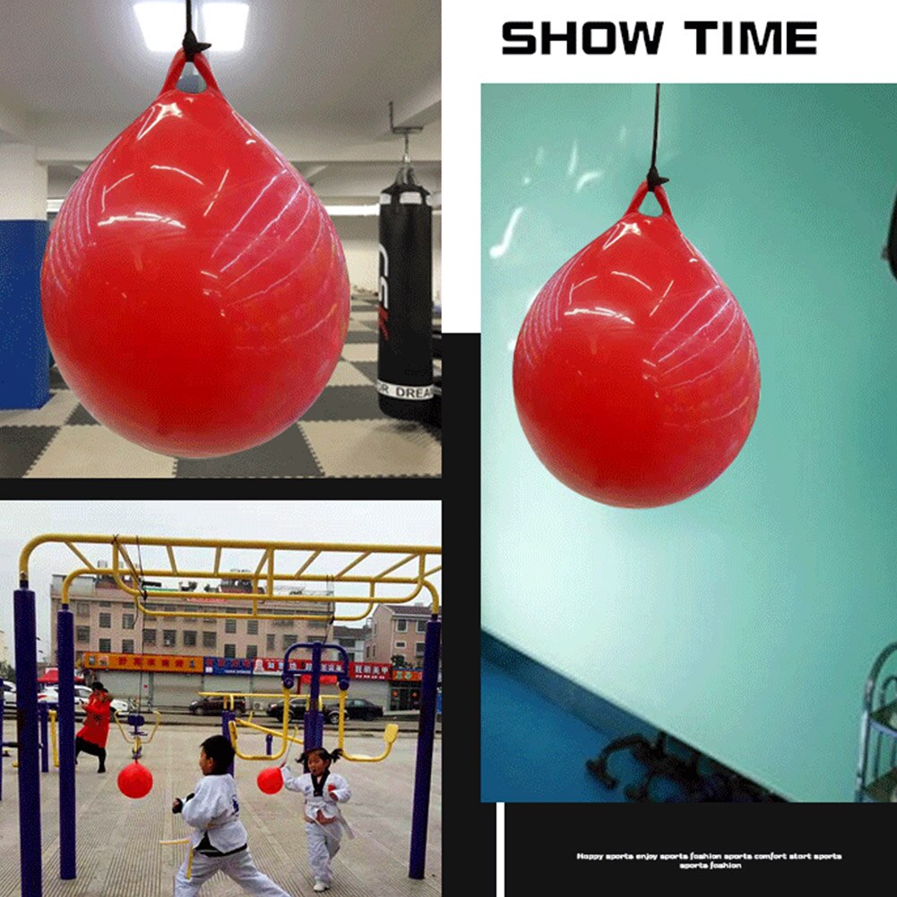 Leakproof Home Gym Water Injection Agility Training With Ceiling Rope Decompression Hook Exercise PVC Pump Double End Bag