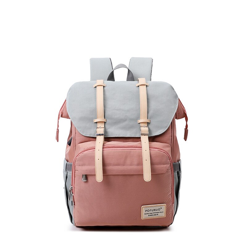 momie maternité Nappy sac grande capacité bébé sac voyage sac à dos concepteur sac d'allaitement pour les soins de bébé: Pink