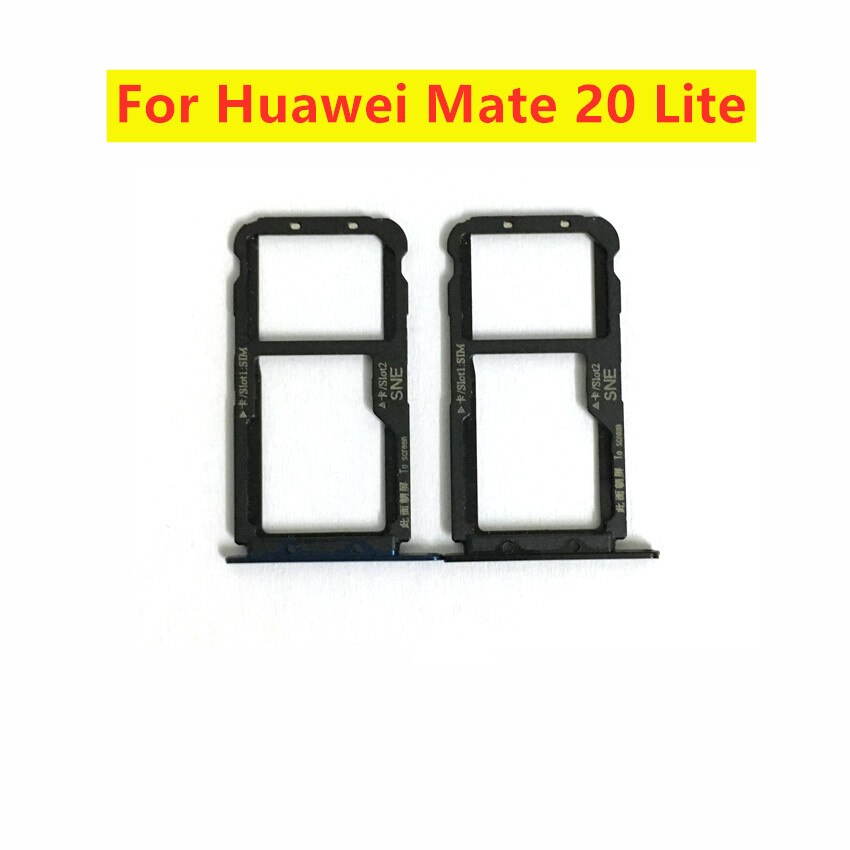 Schwarz Blau Gold Neue Für Huawei Mate 20 Lite Micro Sim Karte Halter Slot Tray Ersatz Adapter