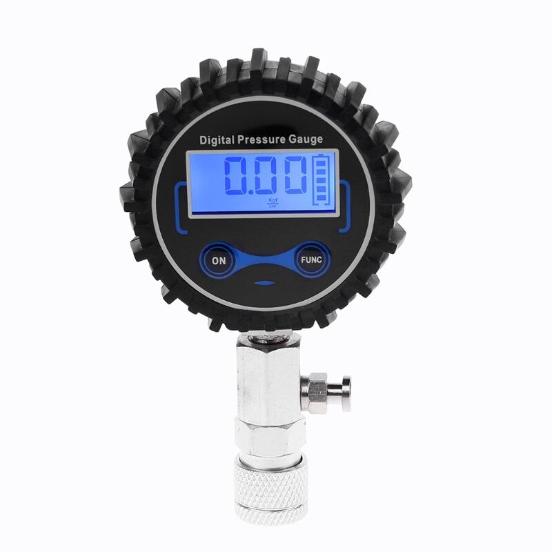 Digital Compression Tester Pressure Gauge Tester Kit Motor Auto Petrol Gas Engine Cylinder Motorcycle Pressure Gauge withAdapter