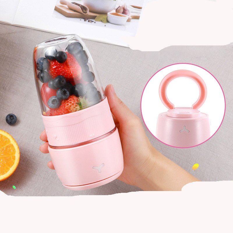 Mini sapcentrifuge oranje machine elektrische draagbare blender smoothie maker sapmixer beker voor persoonlijke keukenmachine fruitpers