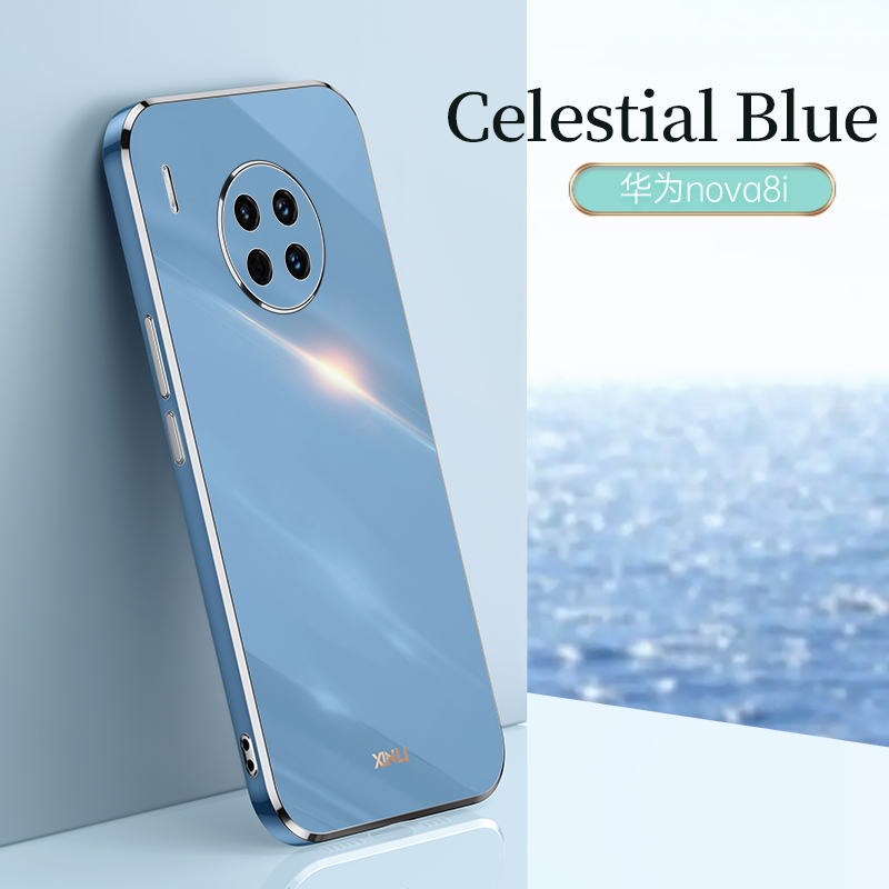 Voor Huawei Honor X20 Case Cover Zacht Tpu Case Voor Huawei Honor X20 Anti-Val Anti-vingerafdruk Camera Bescherming: Blauw
