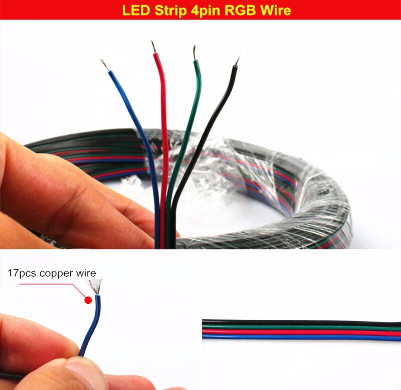 1m-100m RGB LED Stecker 2Stift 3Stift 4Stift 5Stift LED Kabel Verlängerung Verlängern kabel Stecker Draht Für RGB rgbw einfarbige LED Streifen