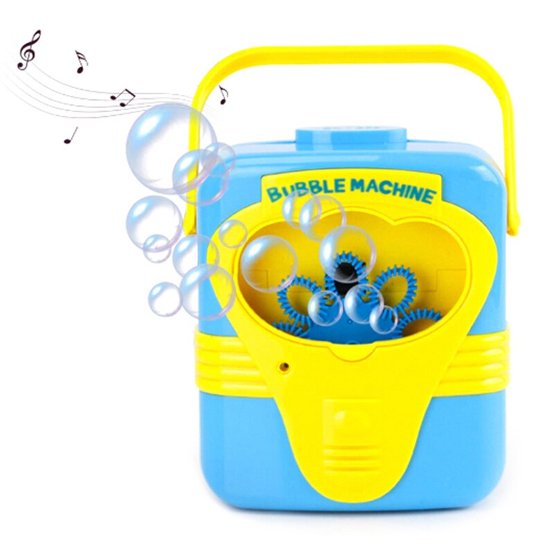 Kids Indoor Outdoor Sports Toy Automatic Electric Handy Bubble Machine Toys Soap Blow Bubbles Blower Maker Bubble Blowing Show