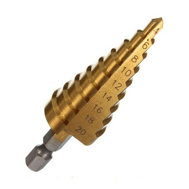 4-12/20mm 1PCS 2 Sizes Large HSS Steel Step Cone Drill Countersink Titanium Bit Set Hole