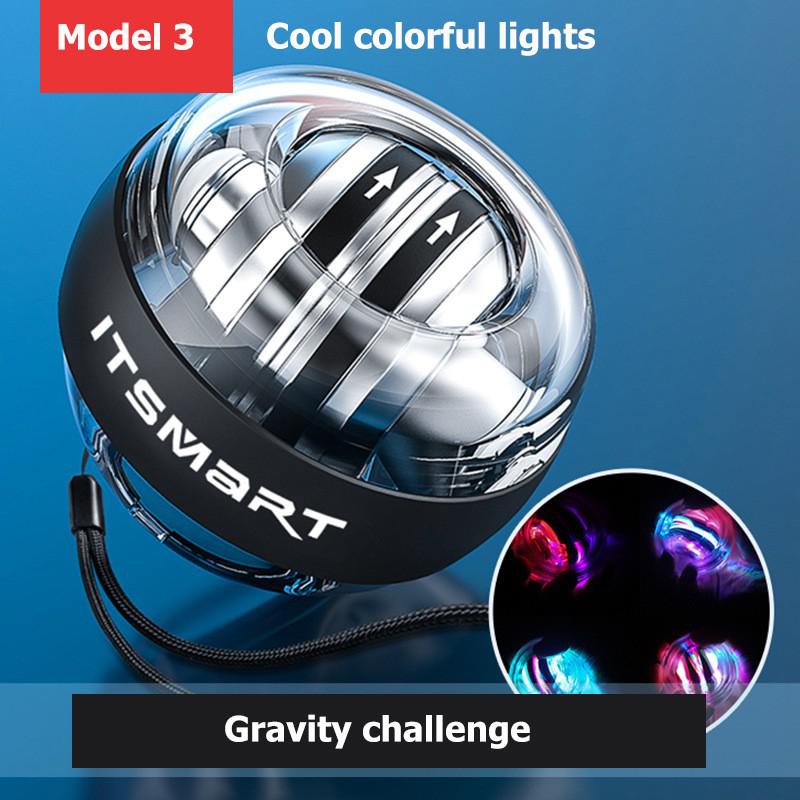 Power håndled ball led gyroskop powerball øvelse muskel power håndled bold powerball fitness udstyr: Farve lys 3