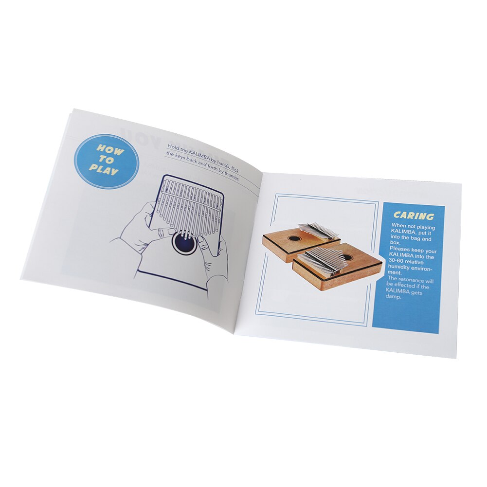 Thumb Piano Text Learning Book Guide Music Lovers Playing Instrument Kalimba Sheet Accessories for Kids Beginners