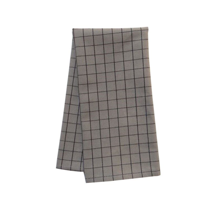 2 stuks servetten van puur katoen, klassieke grijze serie: A