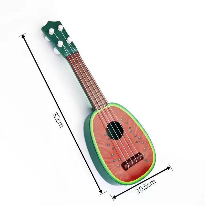 Guitarra infantil en forma de fruta, Juguete Musical de simulación de fruta, para niños, educativo, Para edades tempranas, 1 Uds.