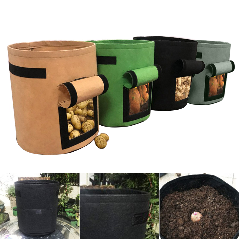 Gemüse Pflanzung Wachsen Tasche DIY Kartoffel Wachsen Pflanzer Tuch Tomaten Blume Pflanzen Container Taschen Verdicken Hof Topf Garten Liefert