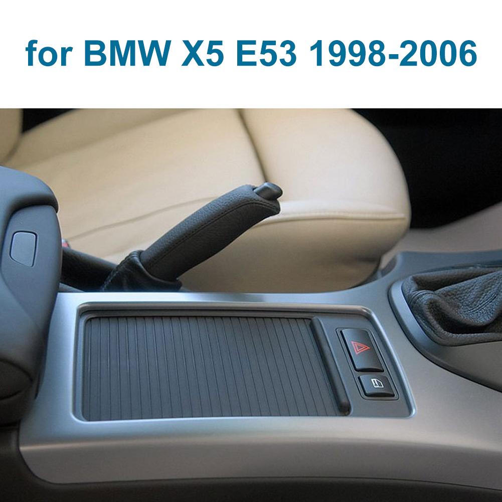 For BMW Car Center Console Cover Water Cup Holder Roller Blinds Cover Armrest Storage Box Slide Curtain For BMW X5 E53 1998-2006