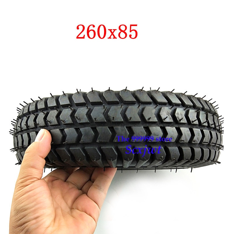 High Performance 260x85 Tire and Inner Tube 3.00-4(10"x3", 260*85) Knobby Scooter, ATV and Go Kart Tire and Tube Motor Tire