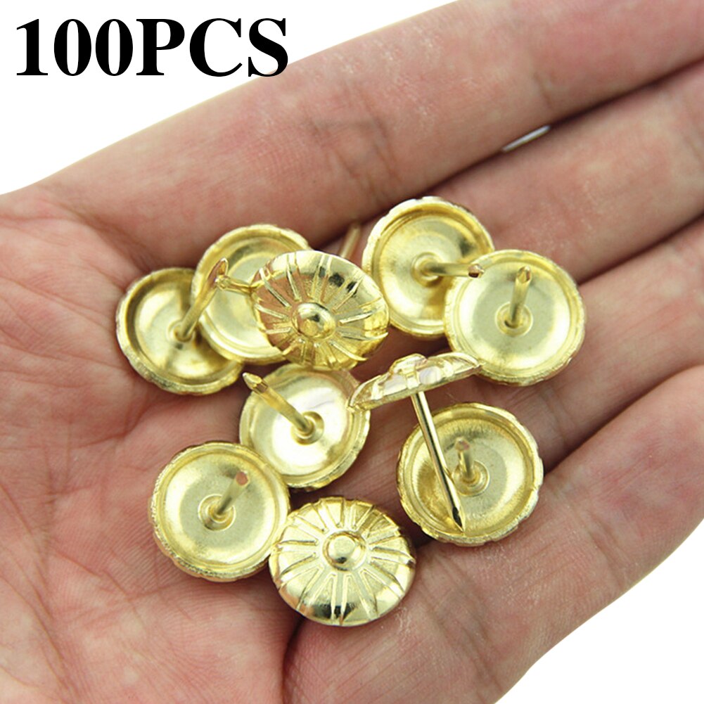 ETUUD 100Pcs Antique Brass Upholstery Nail Jewelry... – Grandado