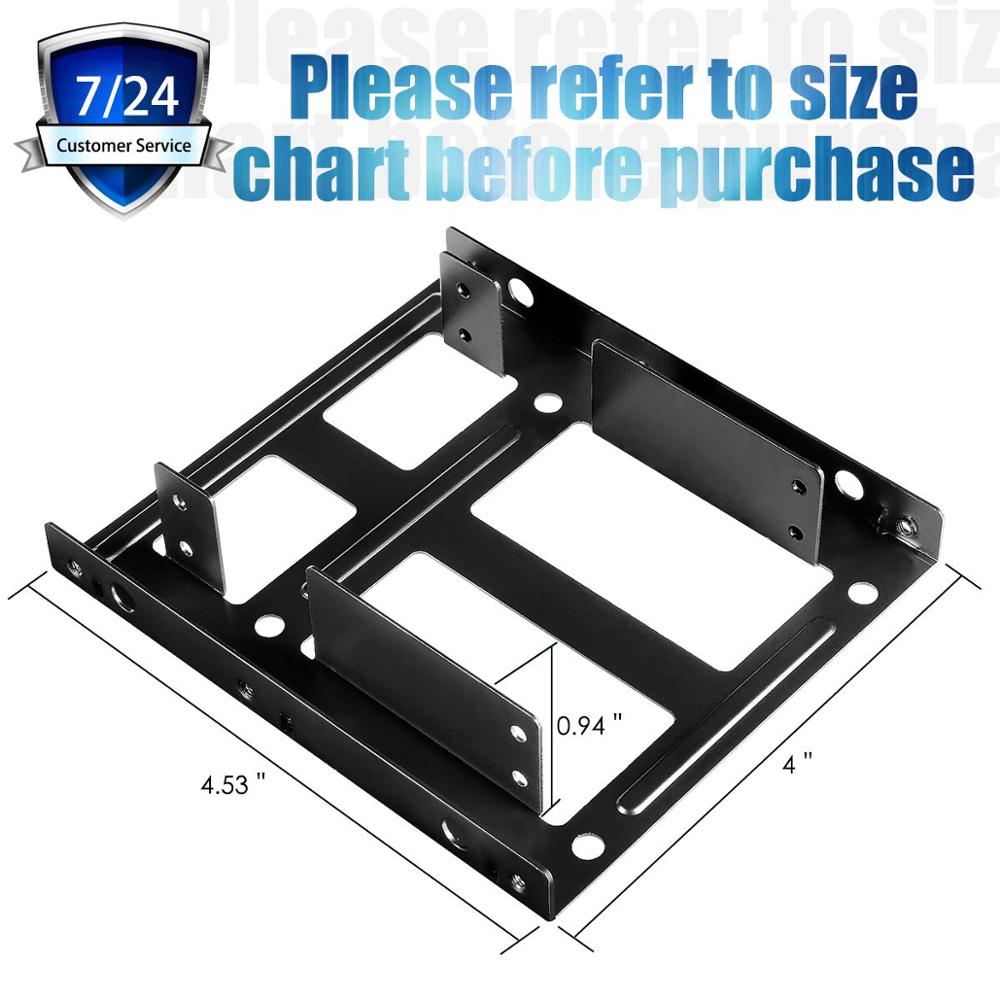 2.5 "SSD/Harde Schijf 3.5" Drive Bay Adapter Montagebeugel HDD Converter Lade, ondersteuning 2 stuks SSD Drive