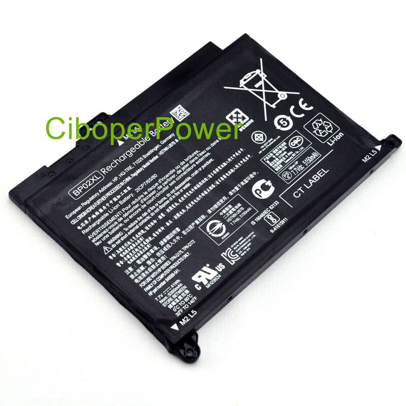 Original BP02XL HSTNN-LB7H HSTNN-UB7B battery For PC 15 AU010WM