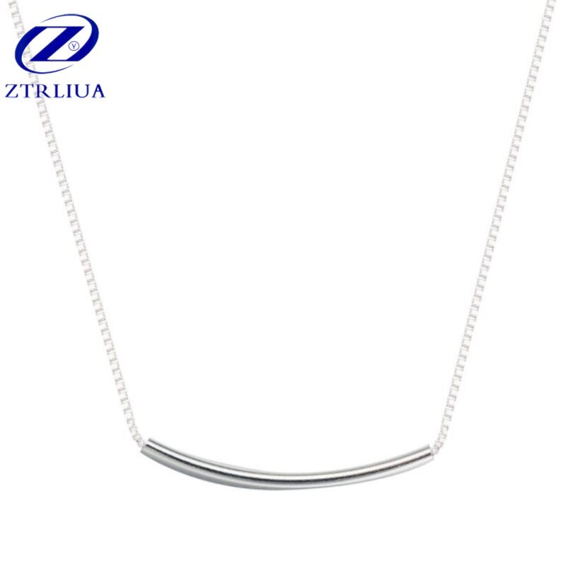 925 Sterling Silver Jewelry Fresh Temperament Japanese And Korean Simple Clavicle Chain Necklaces H9