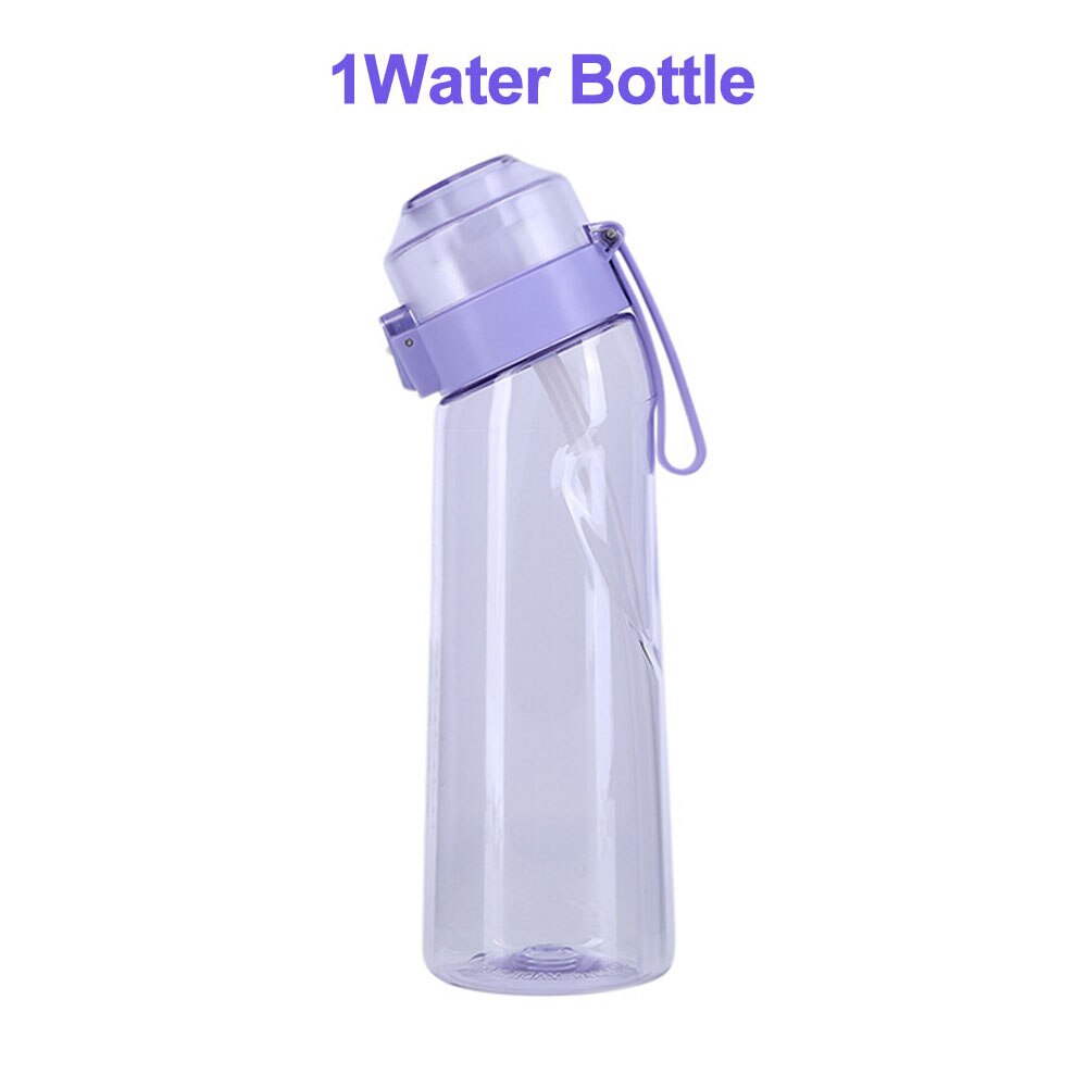 Aromatisierte Wasser flasche 650ml Sport alr hoch Trink flasche 7 Frucht duft kapseln Wasser becher für draussen-Camping Fitness
